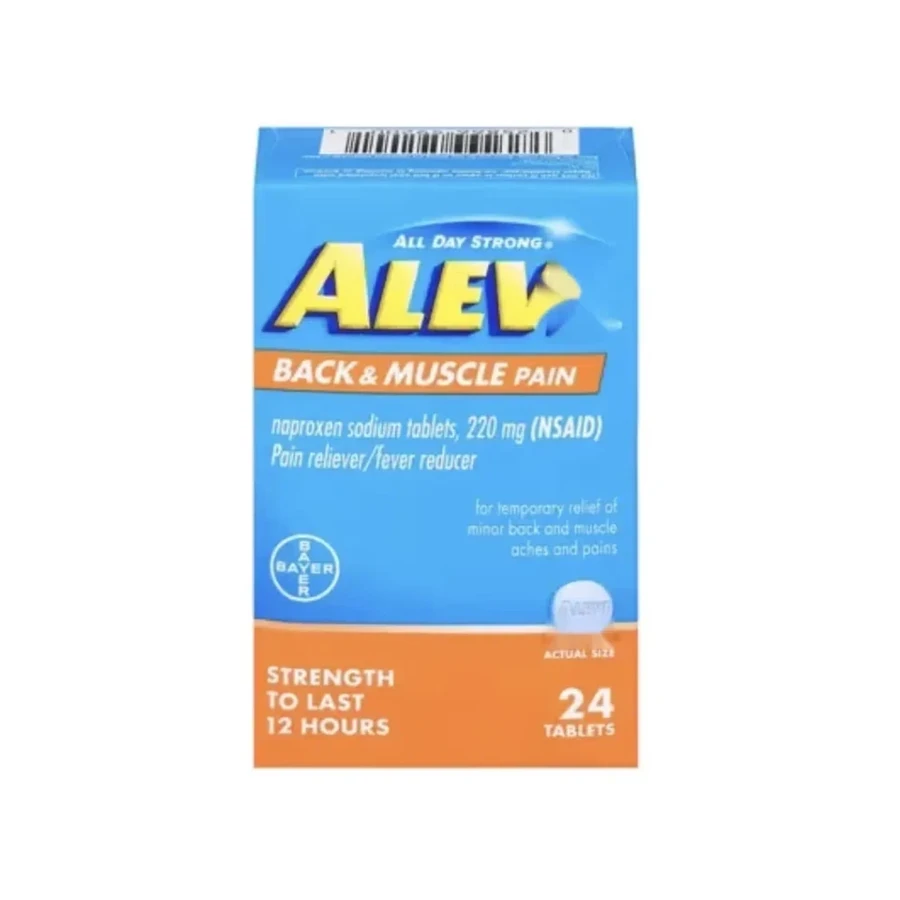 Front package photo of Aleve® 220 mg 12-Hour Tablet, 24 Count