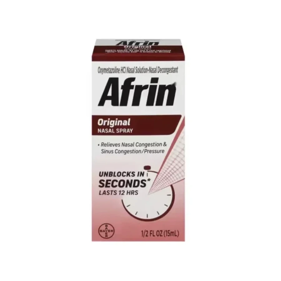 Front package photo of Afrin® 0.05% Original Nasal Spray, 0.5 oz