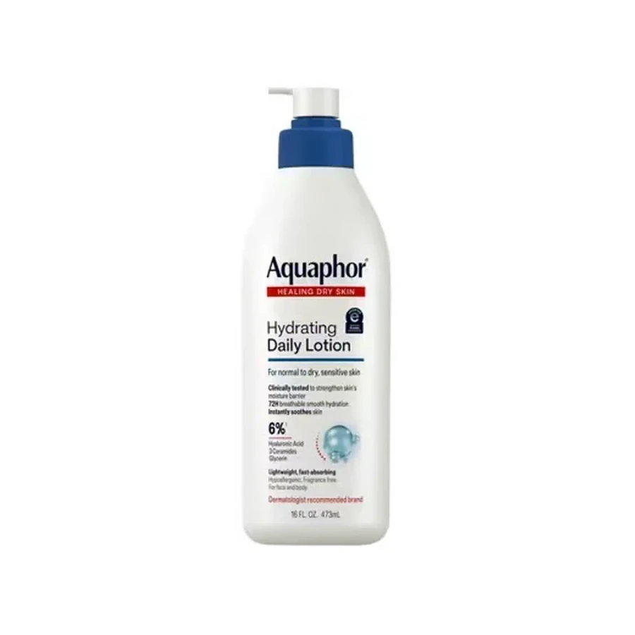 Front package photo of Aquaphor® 6% Hydrating Daily Lotion, 16 oz