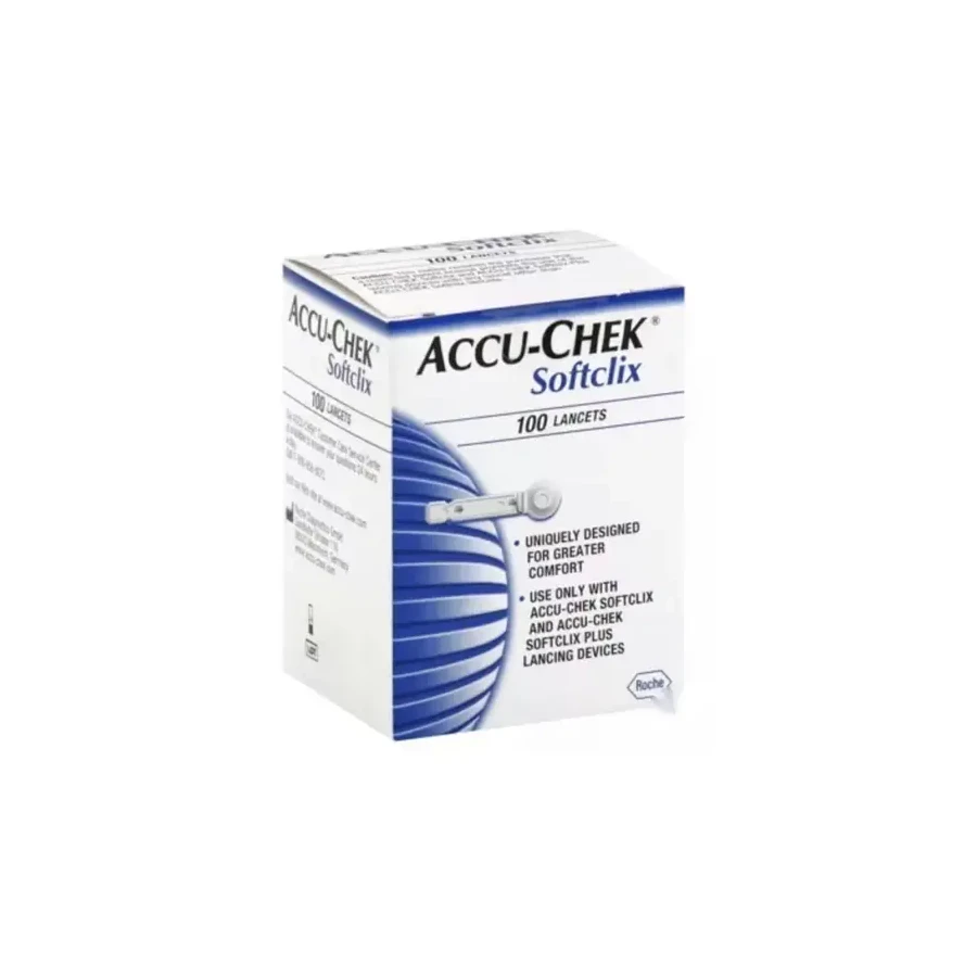 Front package photo of Accu-Chek® Softclix Lancet, 100 Count