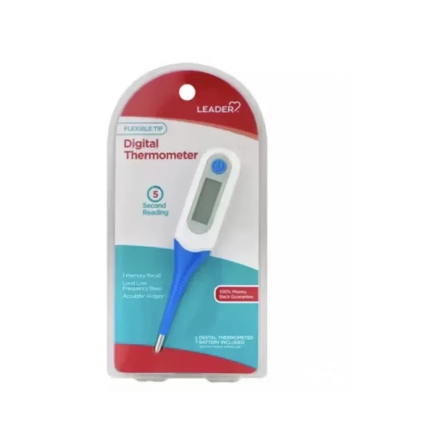 Front package photo of LEADER™ Flex-Tip Digital Thermometer