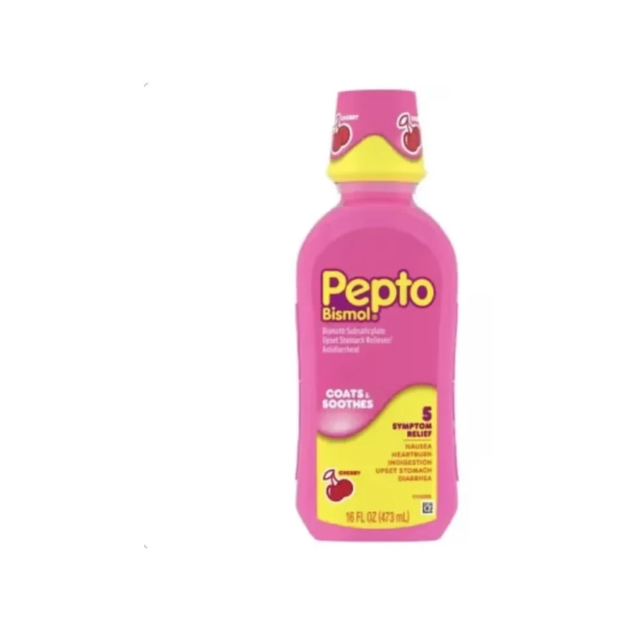 Front package photo of Pepto Bismol® Cherry Oral Suspension, 16 oz