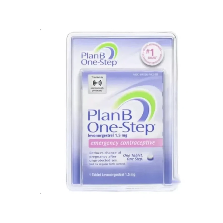 Front package photo of Plan B One Step® 1.5 mg Tablet, 1 UD